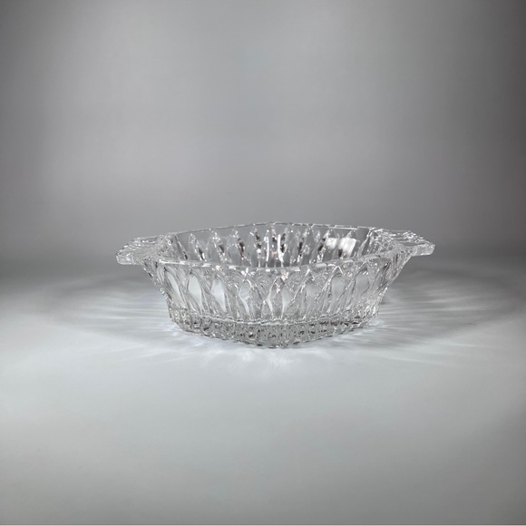 Vintage Rare Russian Cut Crystal Candy Dish Trinket Dish Nut Dish Hexagon Shape - Picture 3 of 10